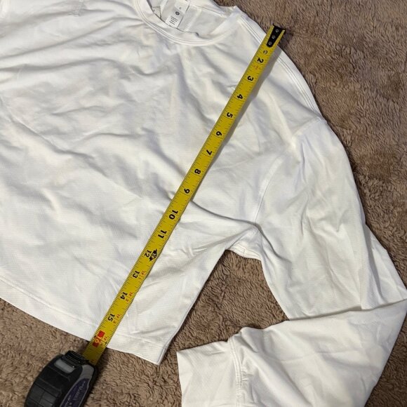 NWOT Lululemon Abrasion-Resistant Training Long Sleeve Athletic Shirt White 0 - Picture 7 of 9